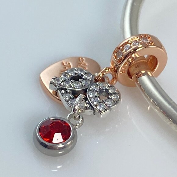 Always Your Princess  & Birthstone Dangle Charm - Picture 3 of 9